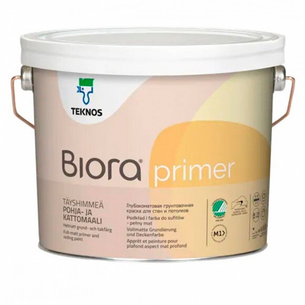 Інтер'єрна фарба для внутрішніх стін та стель  TEKNOS Biora Primer, 0.9 л