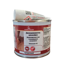 Двокомпонентна шпаклівка Borma Wachs Holzmasse 2K, Прозора,0.125 кг