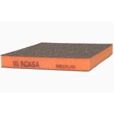 Двосторонній абразивний спонж Indasa Medium розмір 98х120х13 мм, зерно P120-180