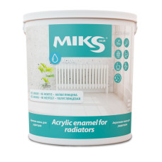 Акрилова емаль Miks для батарей та радіаторів (біла), 0.75 л