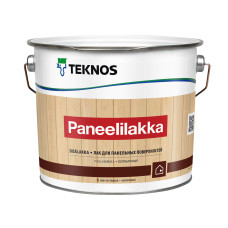 Лак вододисперсійний для дерев'яних панелей, вагонки , стелі всередині приміщення TEKNOS Panellack, 0.9 л